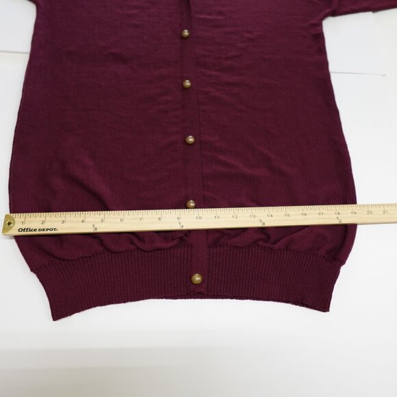 Charming Charlie | Pullover Cardigan/Sweater Women's Size Medium Wine Color - Picture 10 of 13